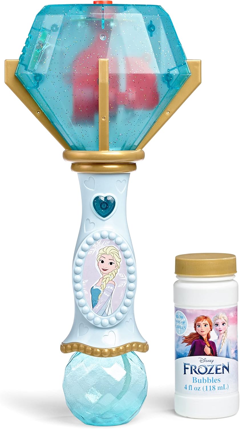 Little Kids Disney Frozen Elsa Light and Sound Musical Bubble Wand, Includes