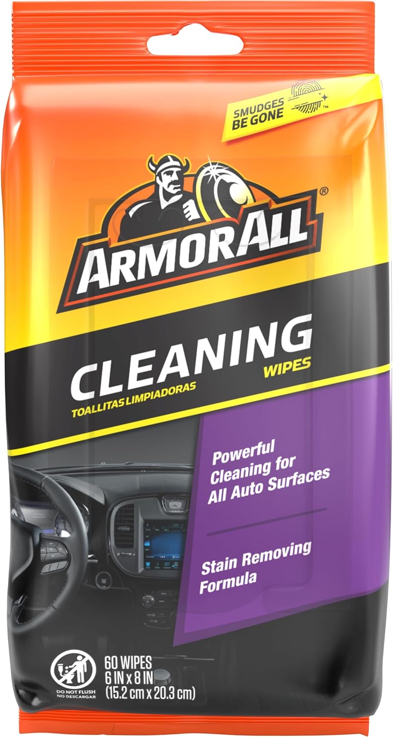 Armor All Car Interior Cleaner Wipes, Interior Cleaning Wipes for Cars