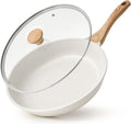 SENSARTE 8/9.5/10/11/12.5In Nonstick Ceramic Frying Pan with Lid - sensarte nonstick ceramic frying pan skillet with lid