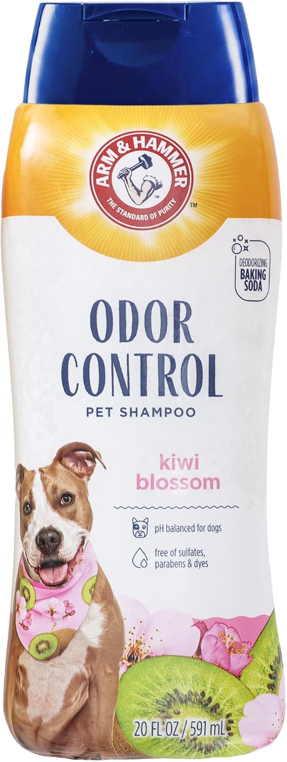 Arm & Hammer Deodorizing Dog Shampoo, Kiwi Blossom, 20 Fl Oz