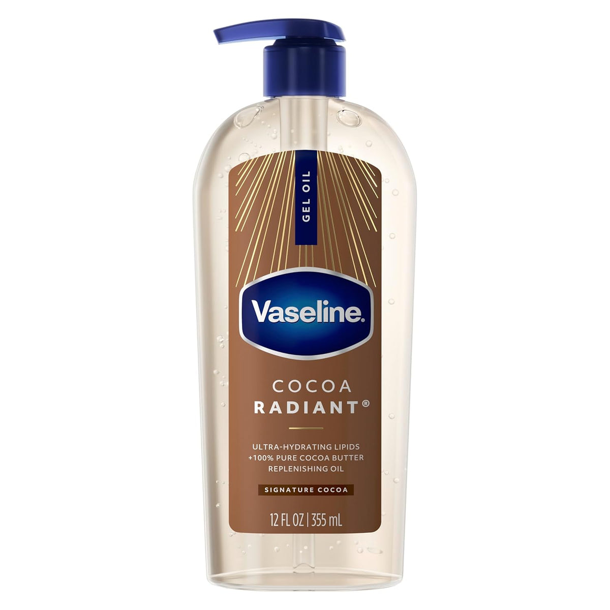 Vaseline Intensive Care Cocoa Radiant Body Gel Oil with 100% Pure Cocoa