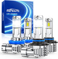Marsauto 9005 H11 LED Bulbs Combo, 60,000LM 600% Brighter, Pack of 4