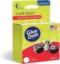 Glue Dots, Craft Dots, Double-Sided, 1/2", .5 Inch, 200 Dots, DIY Craft Glue