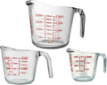 Anchor Hocking Glass Measuring Cups, 3 Piece Set