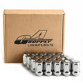 GAsupply 1/2x20 Lug Nuts 20pcs, Chrome 1.38"Tall 3/4" 19mm Hex, Cone Seat