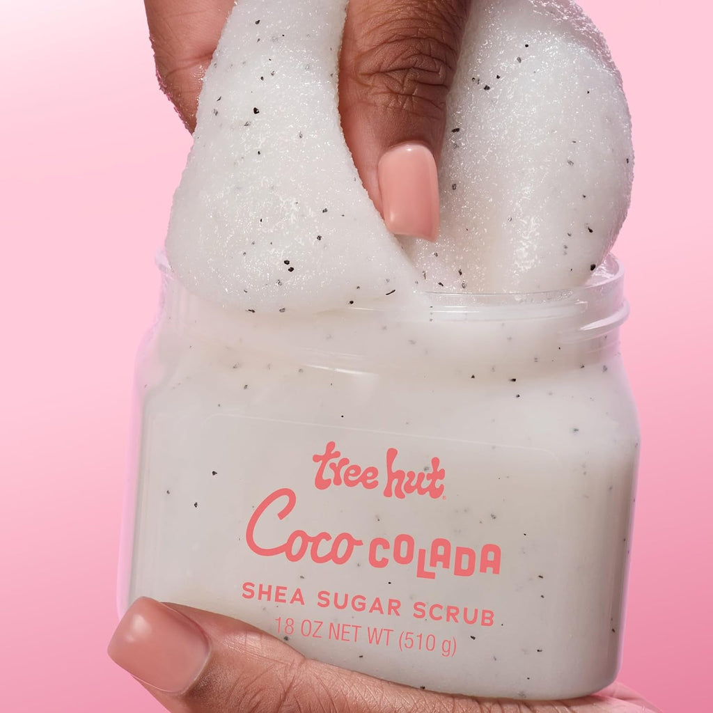 Tree Hut Coco Colada Shea Sugar Scrub, Exfoliating & Hydrating Body Scrub