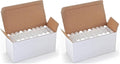 Vivaplex 50, Clear, Empty, 5.5 ml Lip Balm Tubes with White Caps