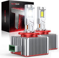 Torchbeam D3S HID Bulbs, 60000LM Brightness 6000K Cool White, Pack of 2