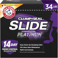 ARM & HAMMER Slide Platinum Easy Clean-Up Clumping Cat Litter, 34 lbs - arm & hammer platinum slide easy clean clumping