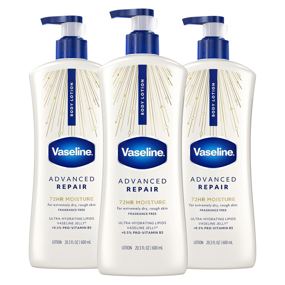 Vaseline Intensive Care Unscented Advanced Repair Body Lotion