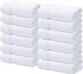 Infinitee Xclusives 100% Cotton Luxury Wash Cloths for Showering - 12 Pack