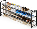 3-Tier Long Shoe Rack for Closet Metal Shoe Organizer for Entryway