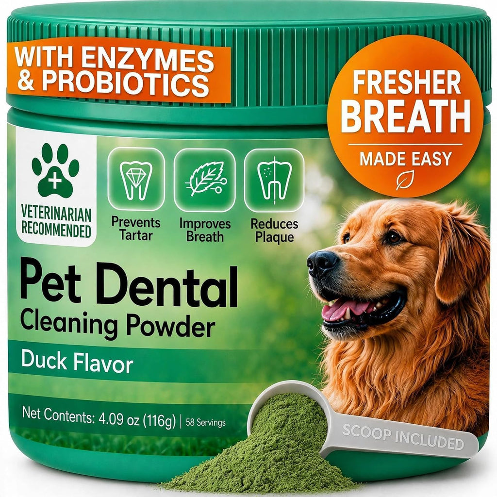 Dog Dental Powder, Dog Teeth Cleaning Breath Freshener - dog dental powder ingredients