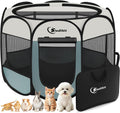 Siedihit Dog Cat Playpen, Puppy Pet Playpen Indoor for Small Dog Crate Tent Cage Outdoor