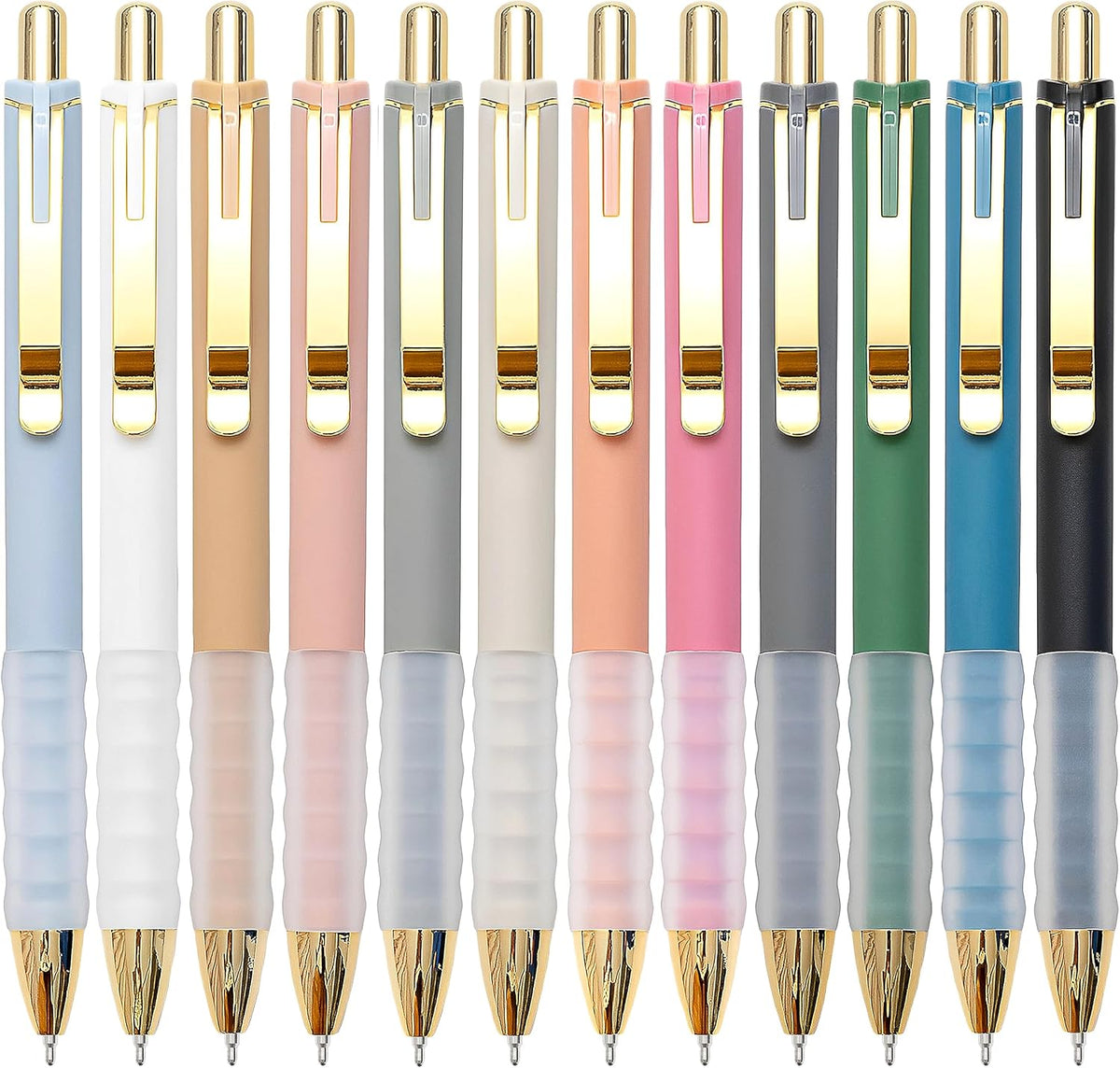 Linbsunne Ballpoint Pens Black Medium Point 1mm Pen with Super Soft Grip Ball Point Pen