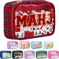 Mahjong Bag American Mahjong Case Waterproof, Red Green, Mahj