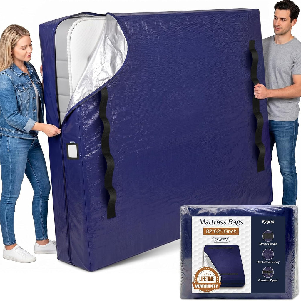 Extra Heavy Duty Mattress Bags Bed Cover for Moving & Storage, Queen - heavy duty mattress bags for moving and storage