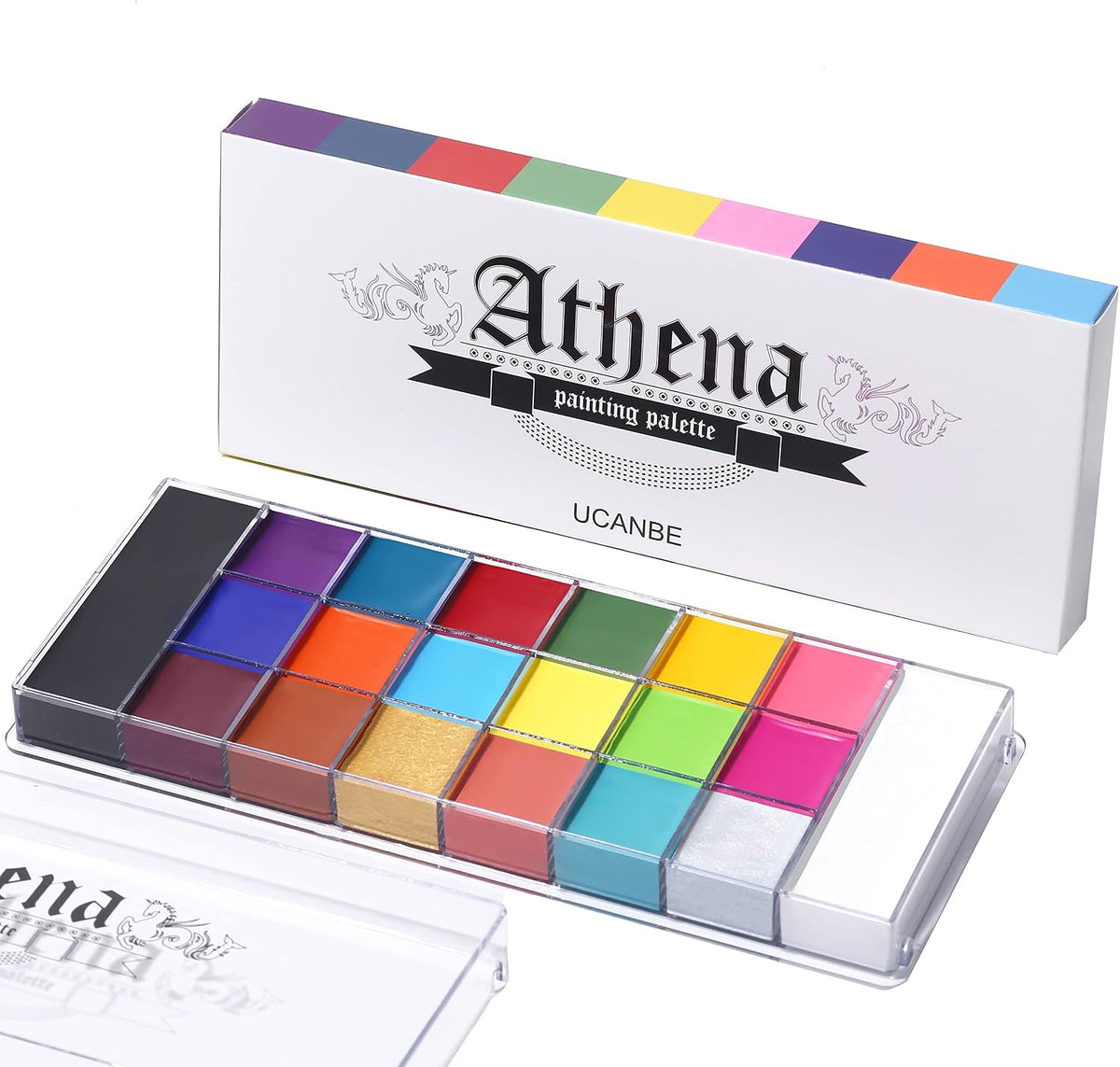 UCANBE Athena Face Body Paint Oil Palette - ucanbe athena professional face body paint oil palette