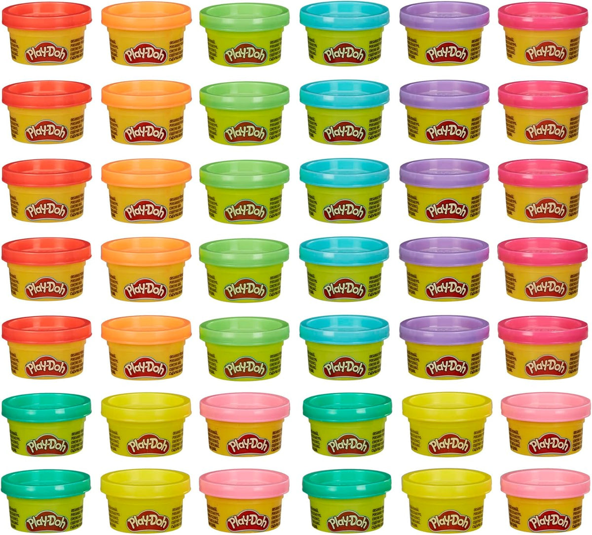 Play Doh Bulk Handout 42-Pack of 1-Ounce Modeling Compound Cans, Back to