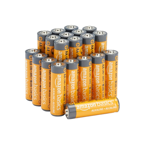 Amazon Basics 20-Pack AA Alkaline Batteries, 1.5 Volt, 10-Year Leak-Free