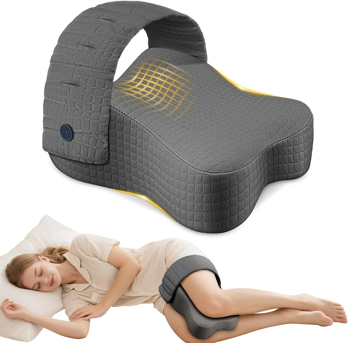 Knee Pillow for Side Sleepers, Leg Pillow for Side Sleeping, Sciatica Pain Relief