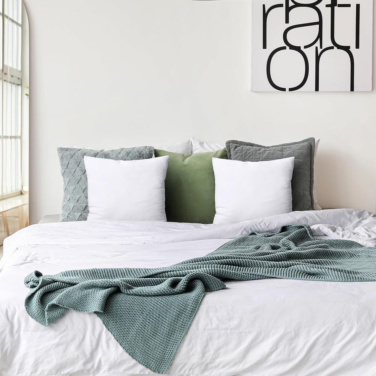 Utopia Bedding 18x18 Pillow Inserts, Set of 2, White ‰ÛÒ Indoor Decorative