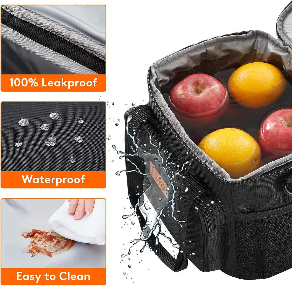 Lifewit Medium Lunch Bag, Insulated Lunch Box, Soft Cooler Cooling Tote for