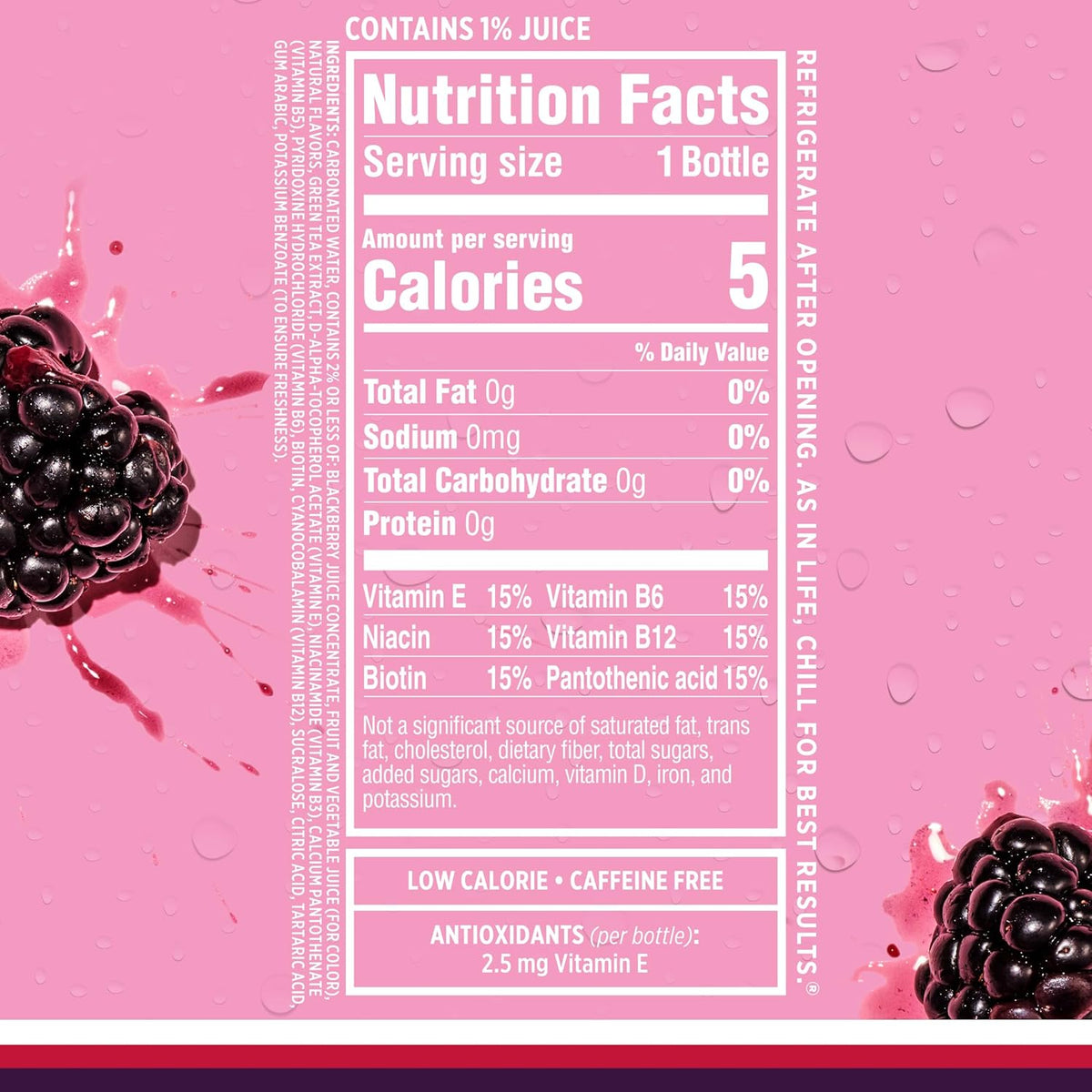 Sparkling Ice, Black Raspberry Sparkling Water, Zero Sugar Flavored Water