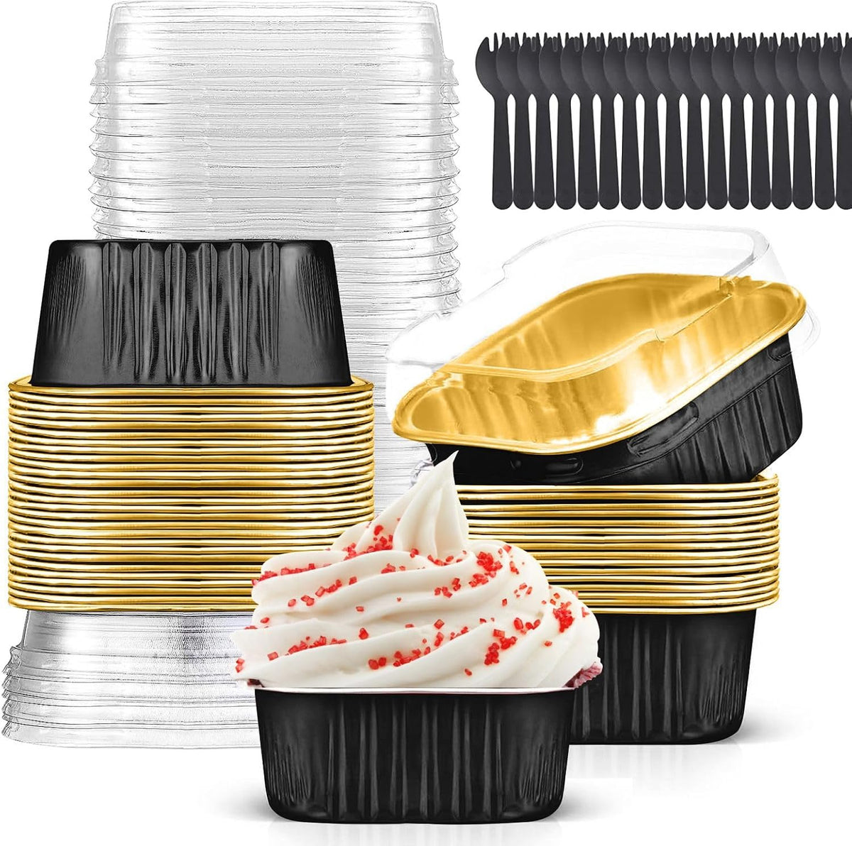 10oz Mini Cake Pans with Lids