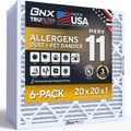 BNX TruFilter 20x20x1 Air Filter MERV 11 Allergy, Dust & Pet Defense 6-Pack
