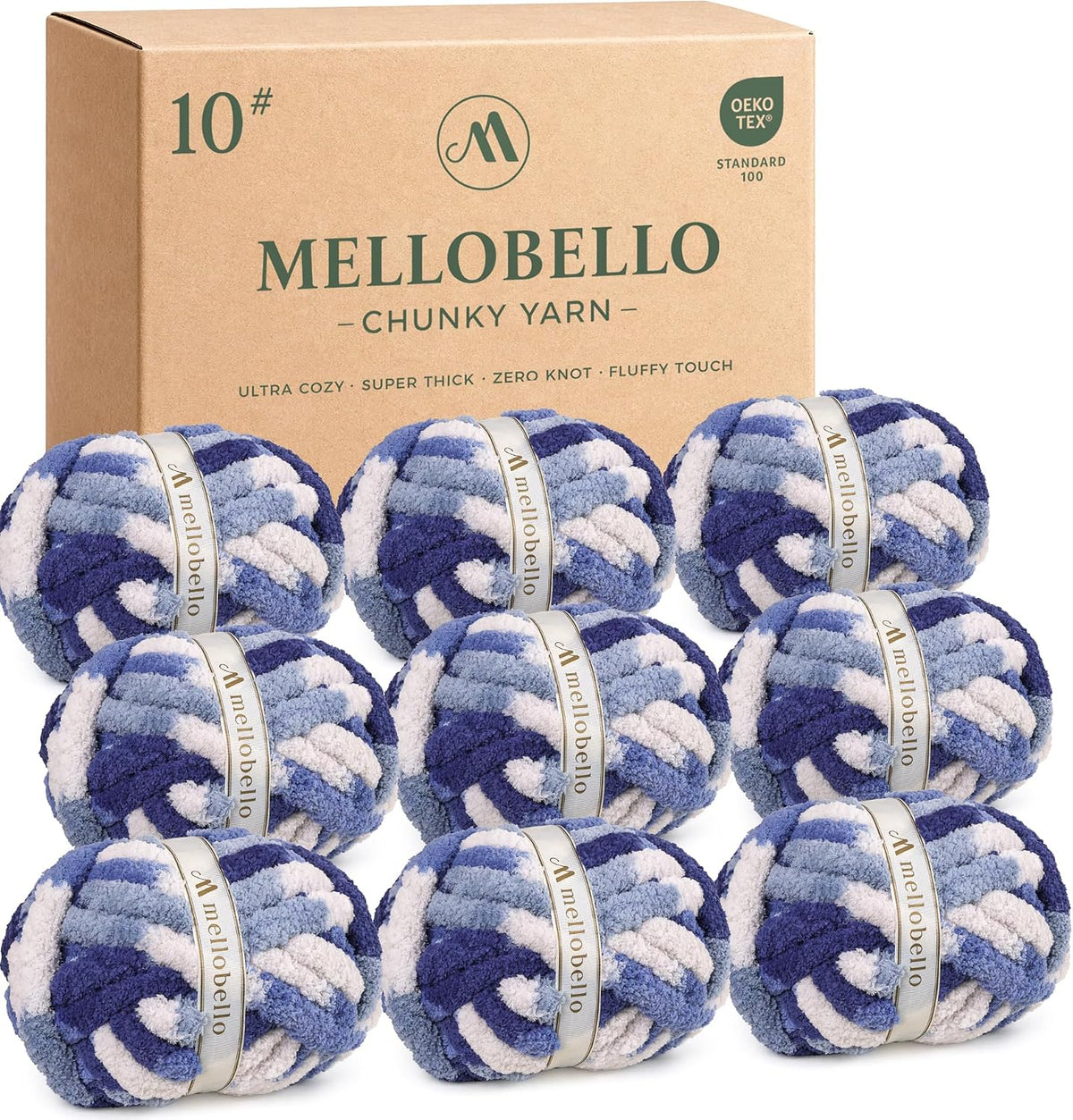 Jumbo Chunky Yarn for Hand Knitting - Chunky Chenille Yarn for Crocheting Blankets