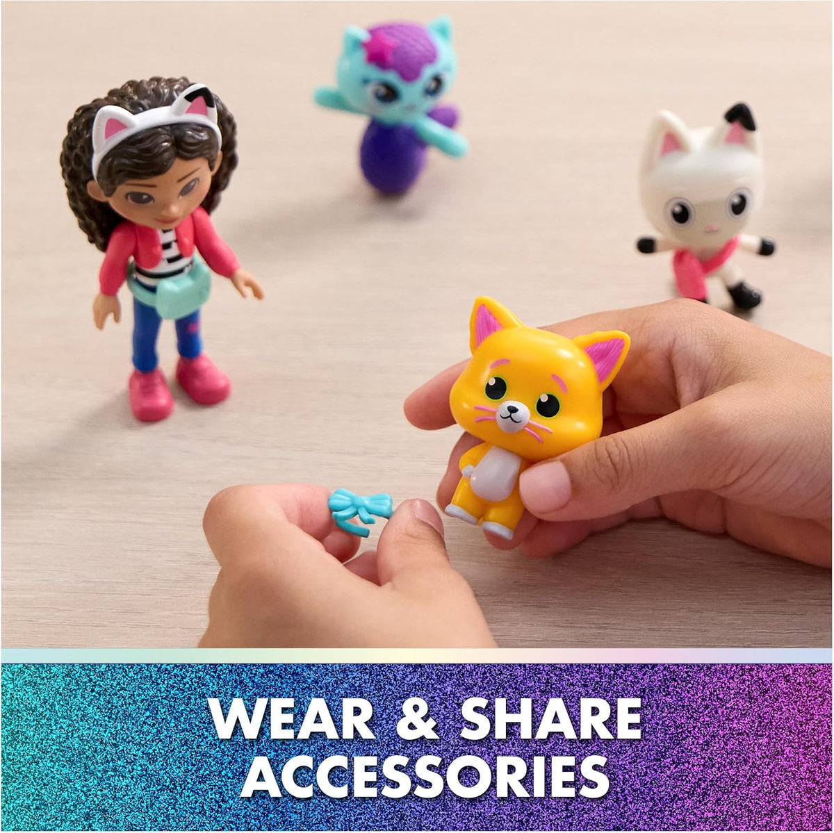 DreamWorks GABBY'S Dollhouse The Movie, Cat-Venture Crew Pack, 11-Piece Toy