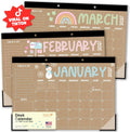 Large Desk Calendar 2027 - Desktop Calendar 2027-2028