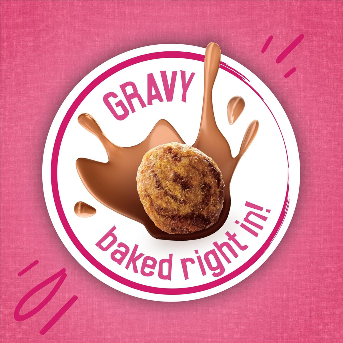 Purina Friskies Gravy Swirlers With Flavors of Chicken, Salmon and Gravy Dry