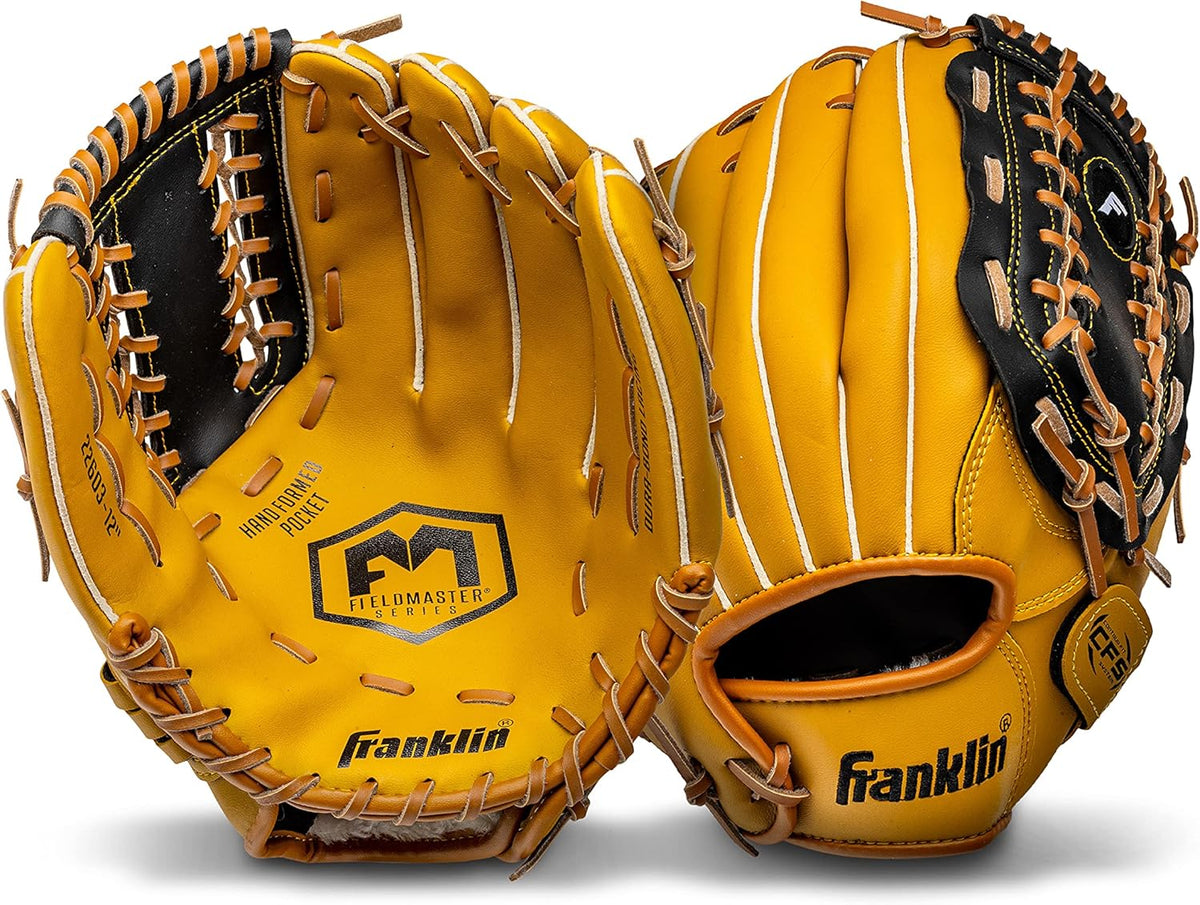 Franklin Sports Field Master Baseball + Softball Glove - Field Master Adult +
